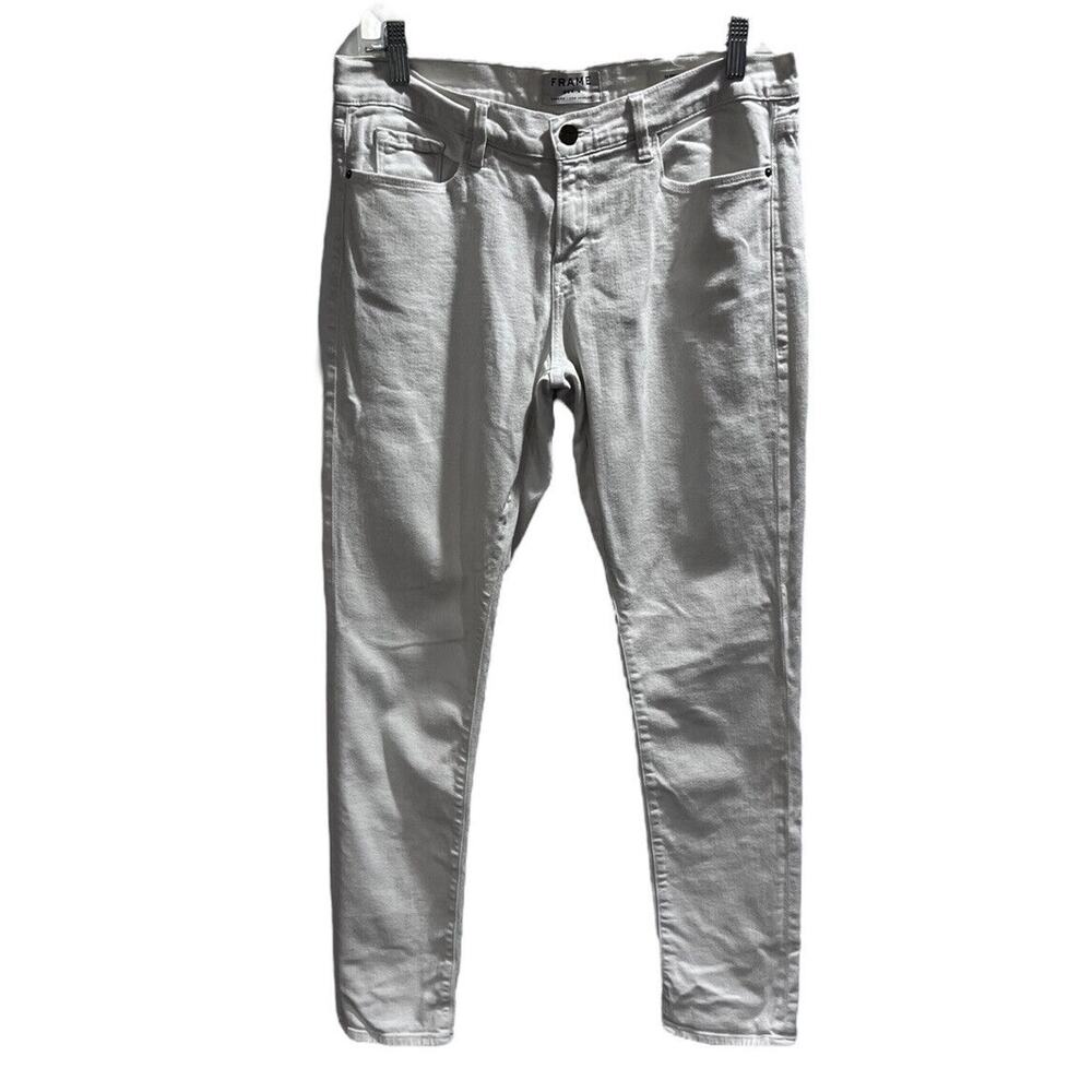 Frame‎ Womens Tailored Boyfriend Le Garcon Blanc Straight White Jeans size 29
